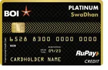 Bank Of India Swadhan Credit Card