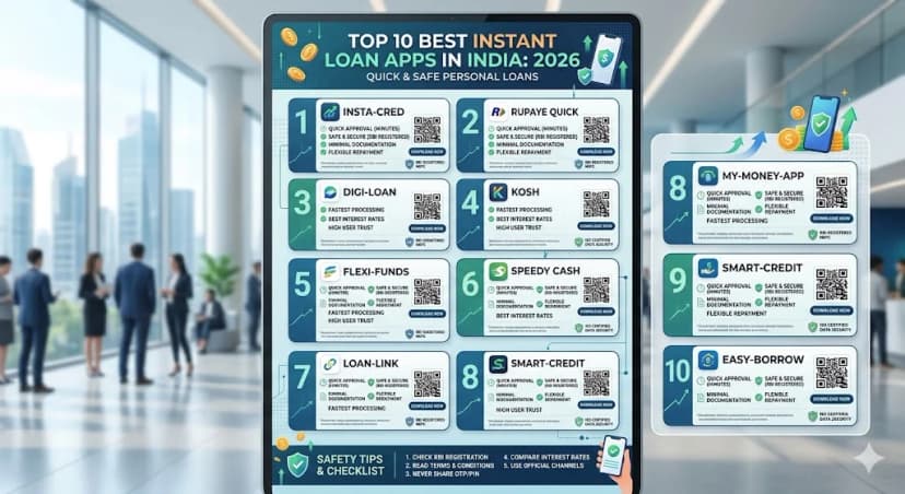 Top 10 Best Instant Loan Apps in India 2026: Quick & Safe