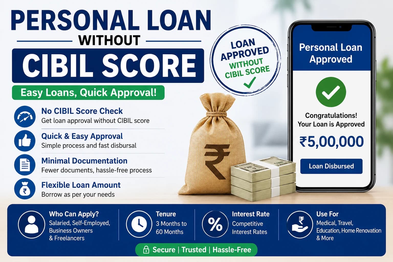 How to Get a Personal Loan Without CIBIL Score (2026 Guide)