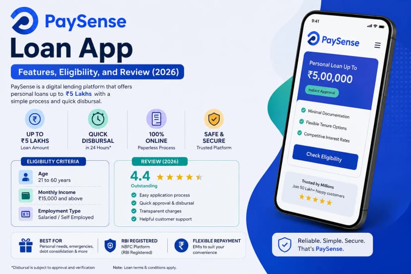 PaySense Loan App: Features, Eligibility, and Review (2026)