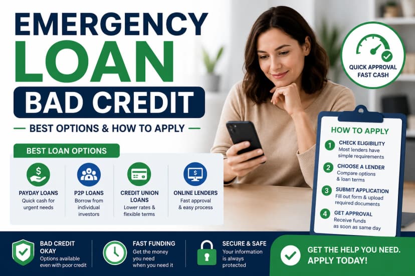 Emergency Loan Bad Credit: Best Options & How to Apply