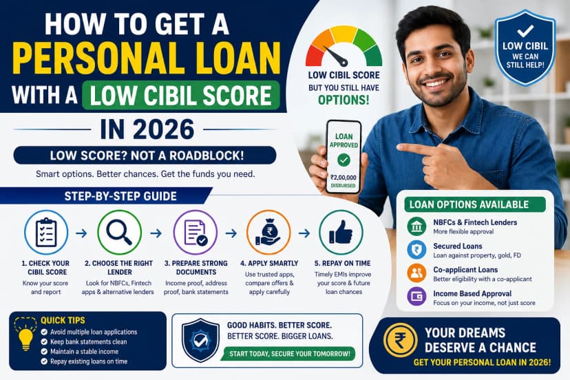 How to Get a Personal Loan with a Low CIBIL Score in 2026