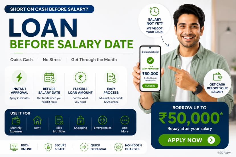 Loan Before Salary Date – Instant Cash & Easy Apply