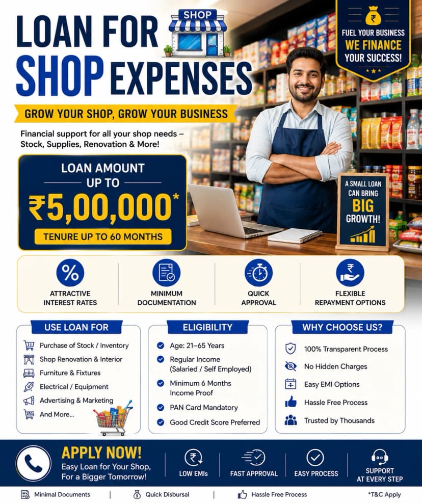 Business Loan for Shop Expenses: Ultimate Beginners Guide