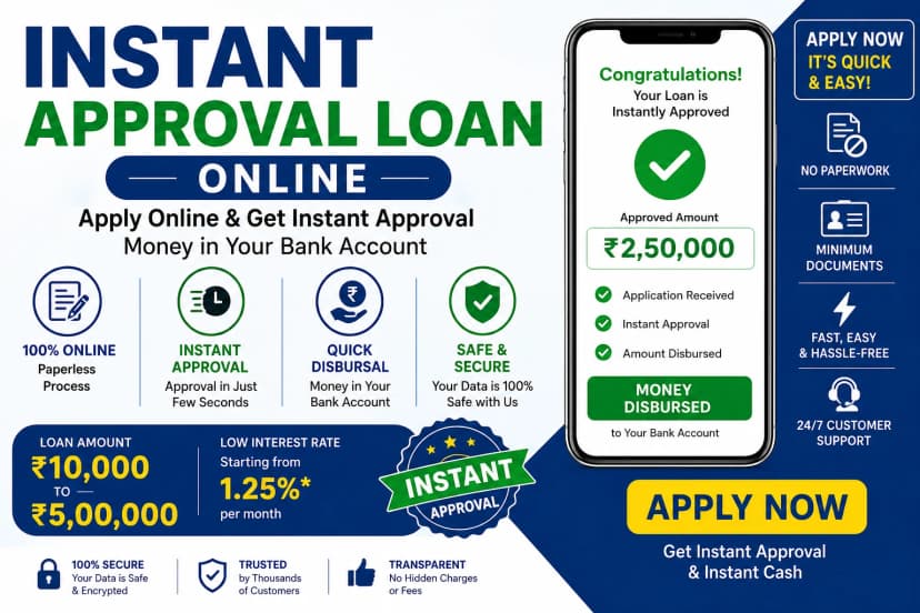 Instant Approval Loan Online: Get Quick Cash Safely