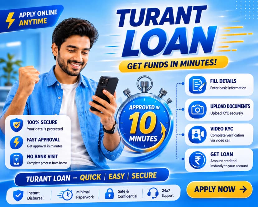 Turant Loan: Apply Online For Instant Cash In 10 Minutes