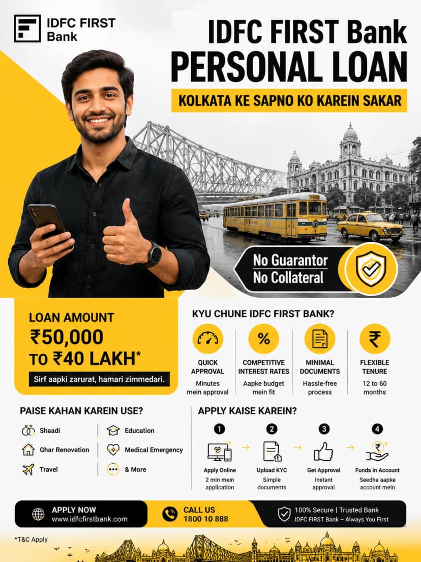 IDFC FIRST Bank Loan: Rates, Eligibility & Apply Online