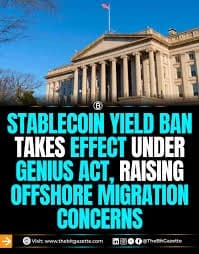 Stablecoin Yield Ban: Meaning, Rules & Impact