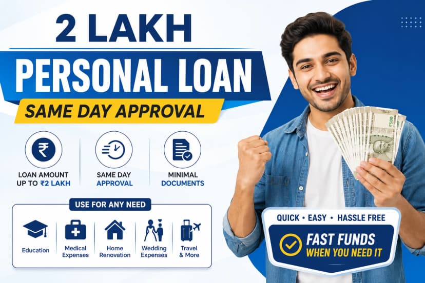 2 Lakh Personal Loan Same Day Approval: Apply Online Now