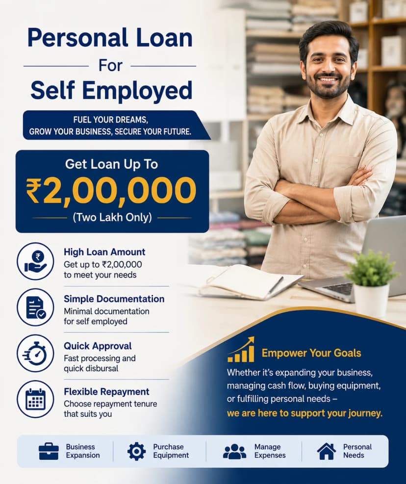 2 Lakh Personal Loan for Self Employed