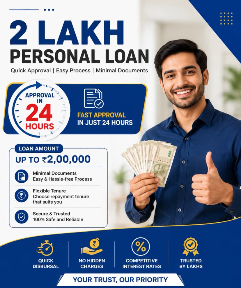 Get a 2 Lakh Personal Loan Approval in 24 Hours 