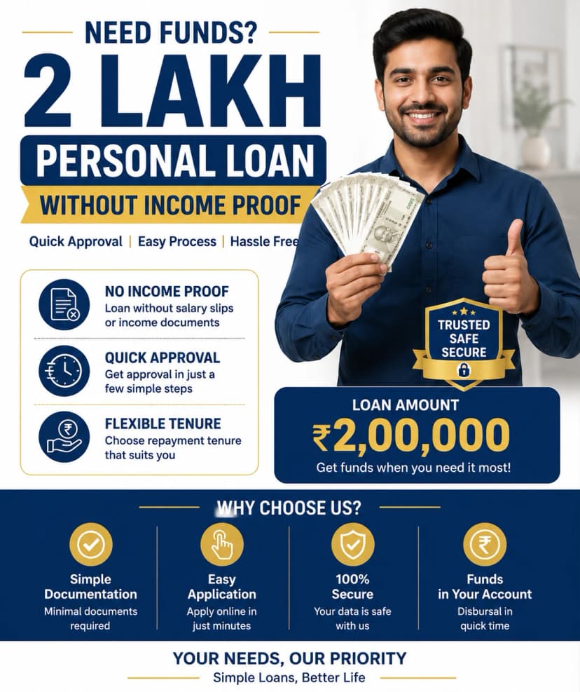 2 Lakh Personal Loan Without Income Proof