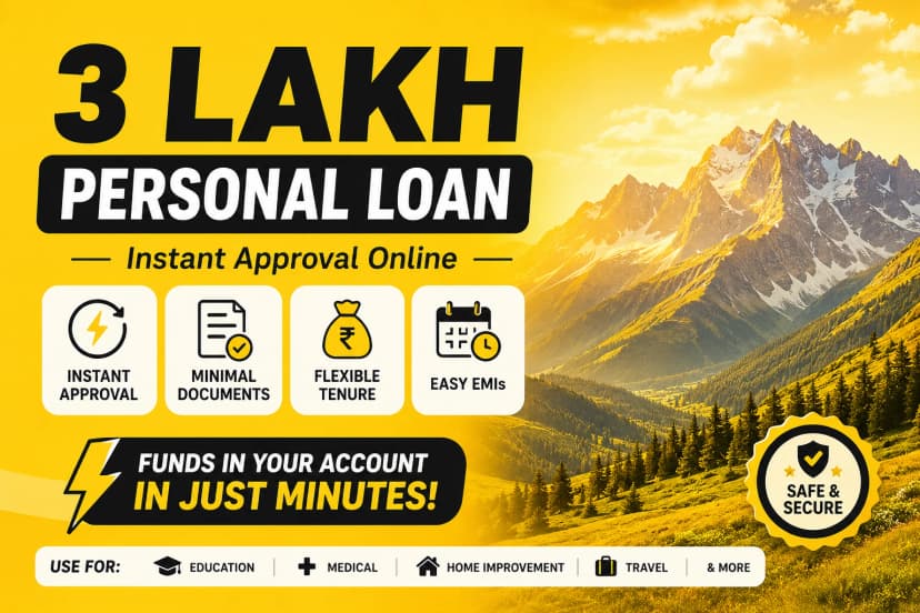 3 Lakh Personal Loan Instant Approval Online