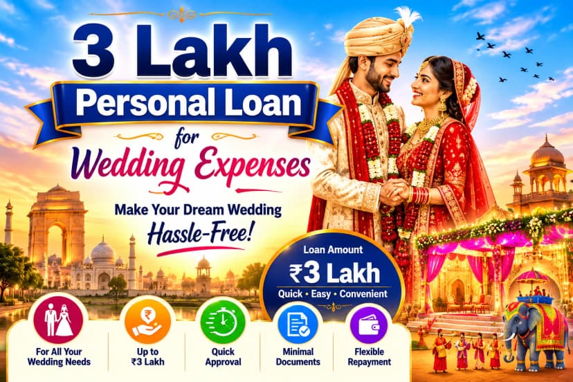 3 lakh personal loan for wedding expenses