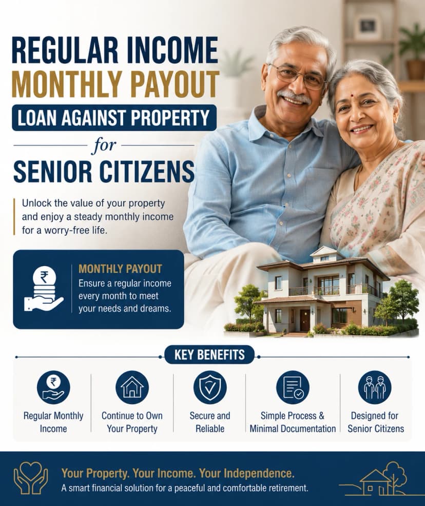 regular income monthly payout loan against property for senior citizens