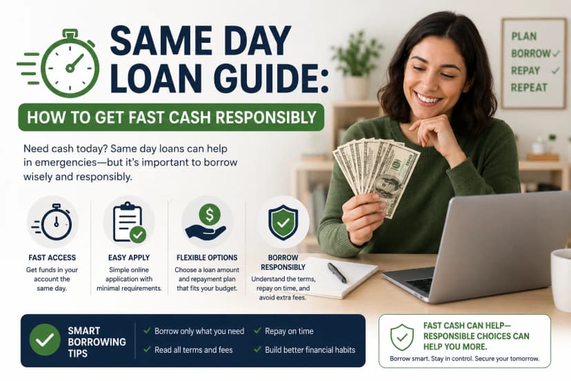Same Day Loan Guide: How to Get Fast Cash Responsibly