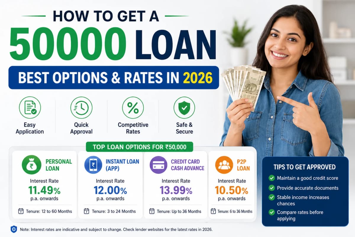 How to Get a 50000 Loan: Best Options & Rates in 2026