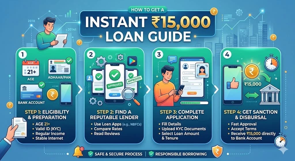 How to Get a 15000 Rupees Loan Instantly | Complete Guide