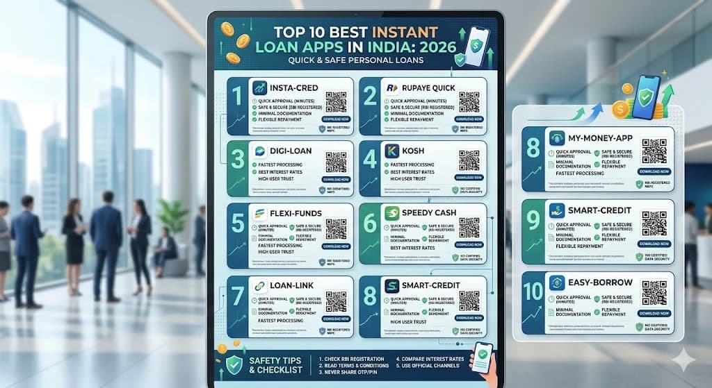 Top 10 Best Instant Loan Apps in India 2026: Quick & Safe