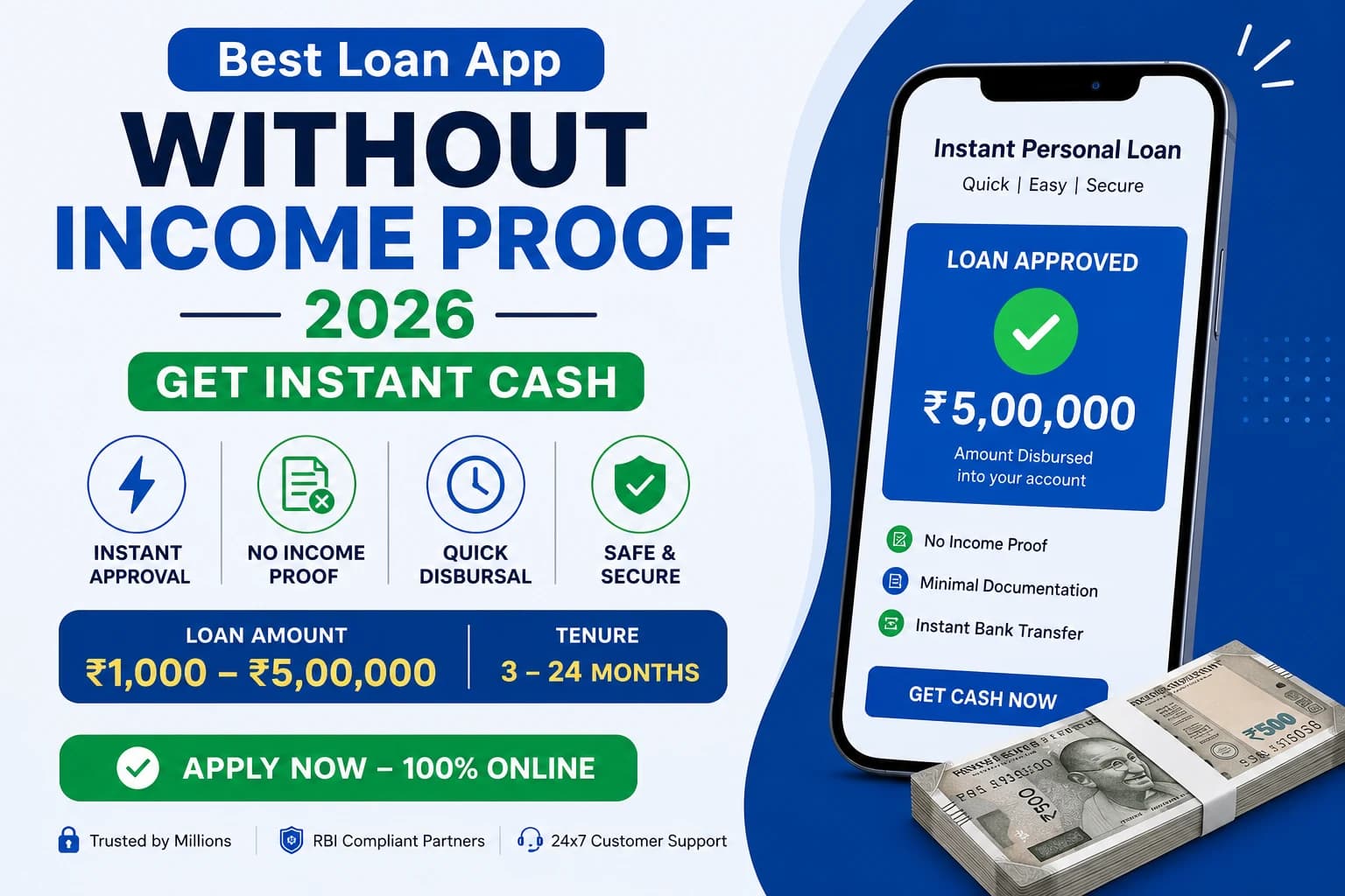 Best Loan App Without Income Proof 2026: Get Instant Cash
