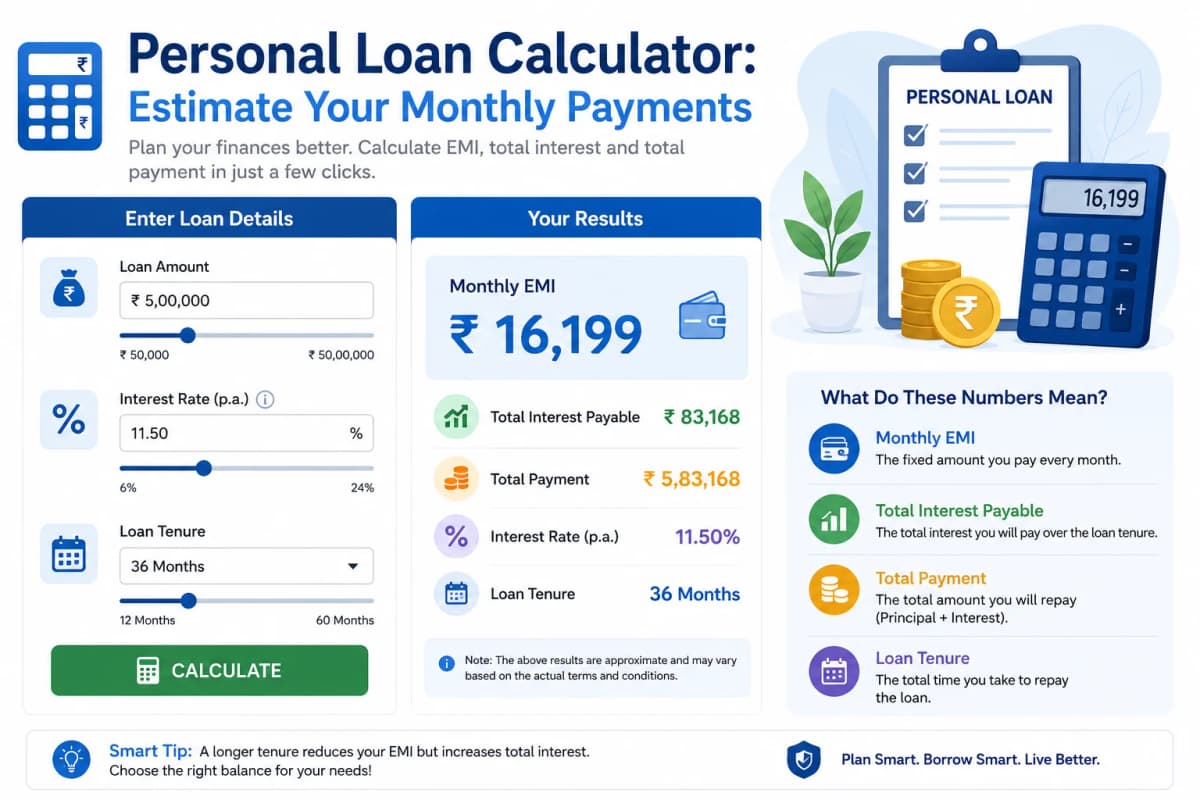Personal Loan Calculator: Estimate Your Monthly Payments