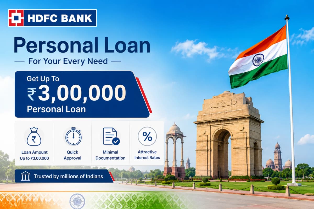 3 lakh personal loan from HDFC bank