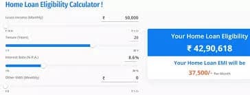 How Much Home Loan Can I Get on 50000 Monthly Salary