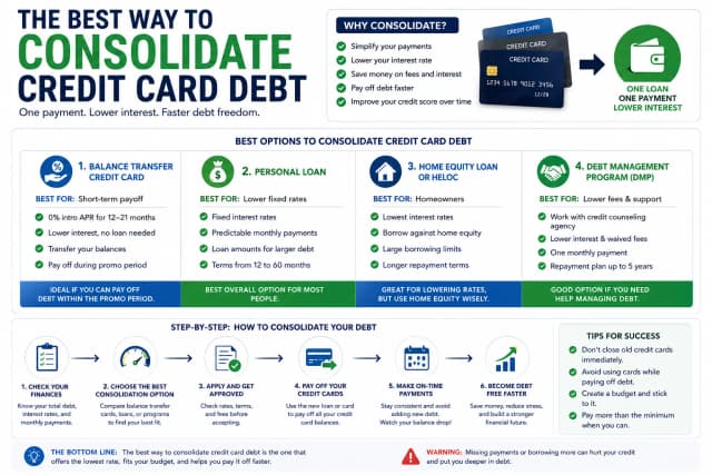 Best way to consolidate credit card debt